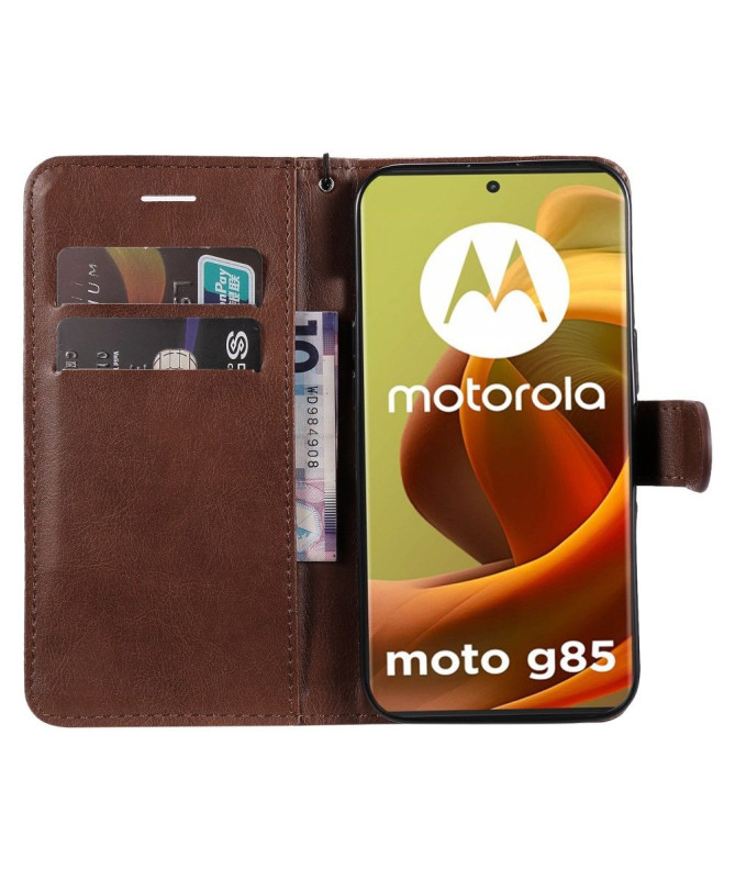 Housse Moto G85 5G Sylvette à lanière
