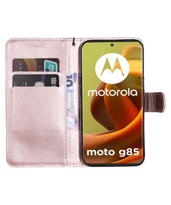Housse Moto G85 5G Sylvette à lanière