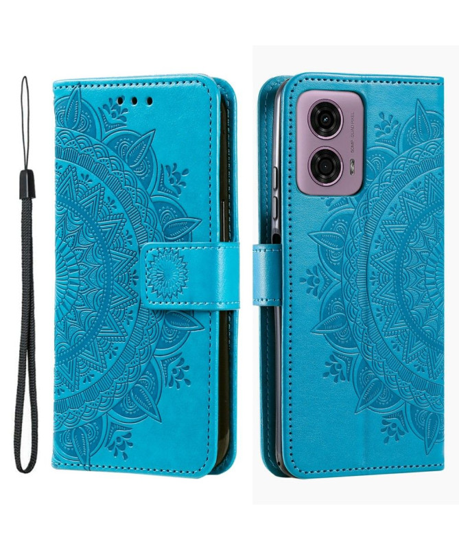 Housse Moto G85 5G Mandala Soleil