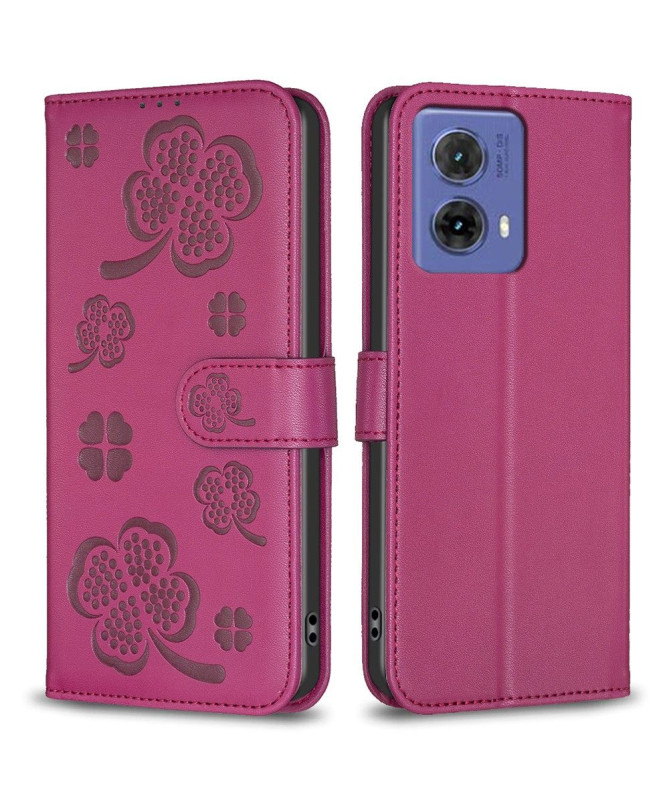Étui Moto G85 5G avec Motif Trèfle