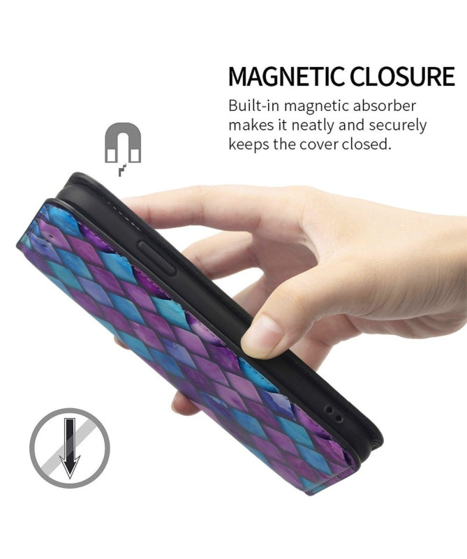 Housse Motorola Moto E40 / E30 / E20 style écaille coloré