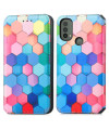 Housse Motorola Moto E40 / E30 / E20 nid d'abeille coloré