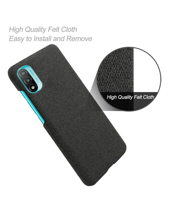 Coque Motorola Moto E20 / E30 / E40 revêtement tissu