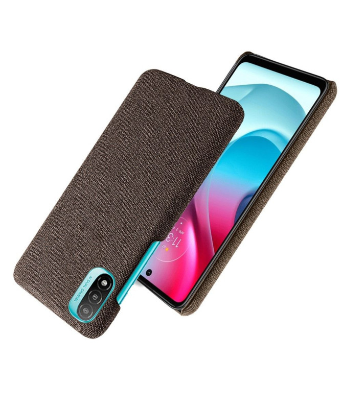 Coque Motorola Moto E20 / E30 / E40 revêtement tissu