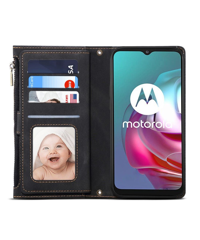 Housse Motorola Moto E20 / E30 / E40 Portefeuille Irène