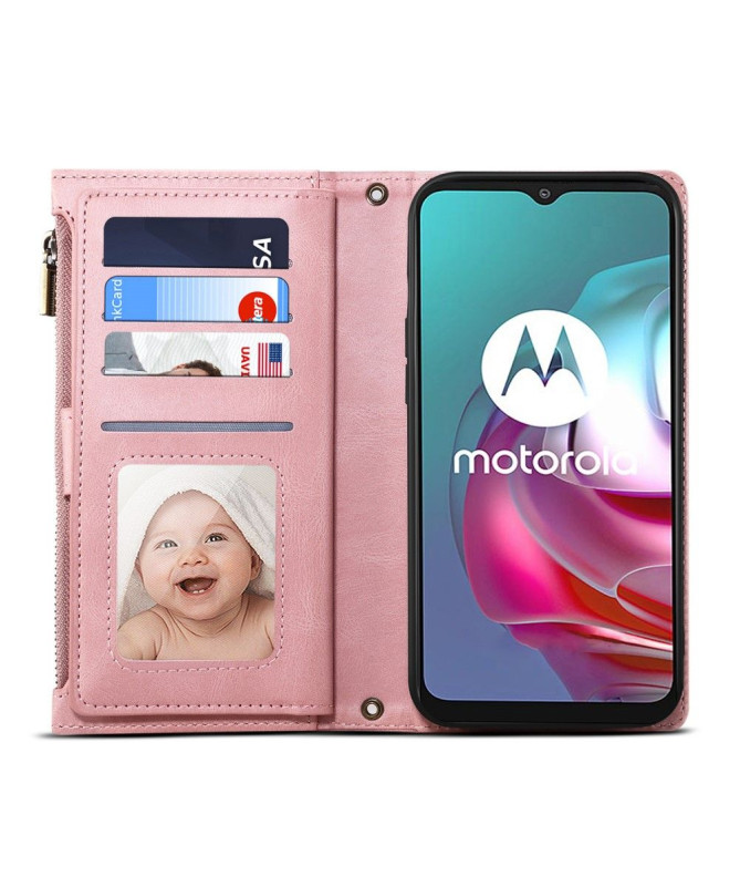 Housse Motorola Moto E20 / E30 / E40 Portefeuille Irène