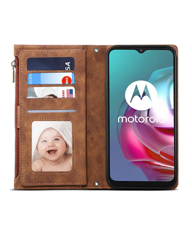 Housse Motorola Moto E20 / E30 / E40 Portefeuille Irène