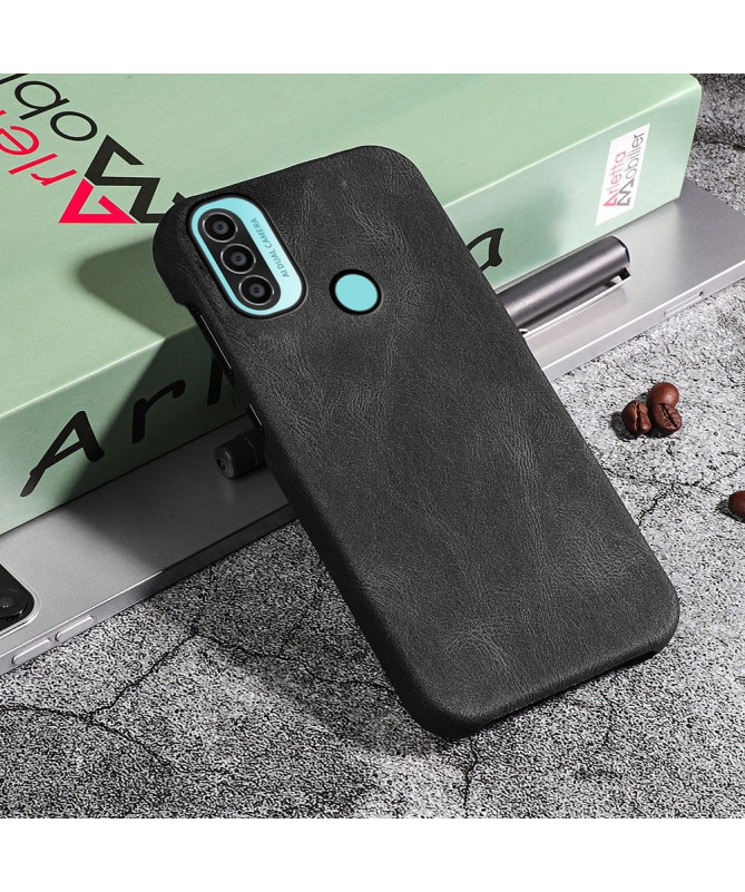 Coque Motorola Moto E20 / E30 / E40 imitation cuir