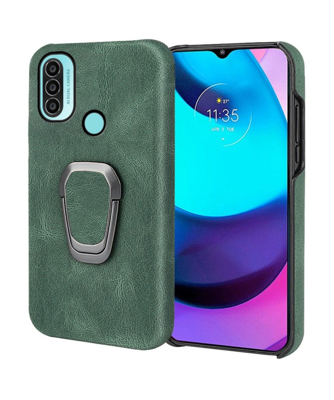 Coque Motorola Moto E20 / E30 / E40 imitation cuir avec support