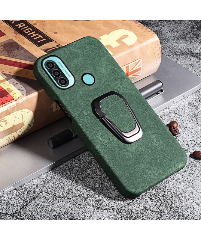 Coque Motorola Moto E20 / E30 / E40 imitation cuir avec support