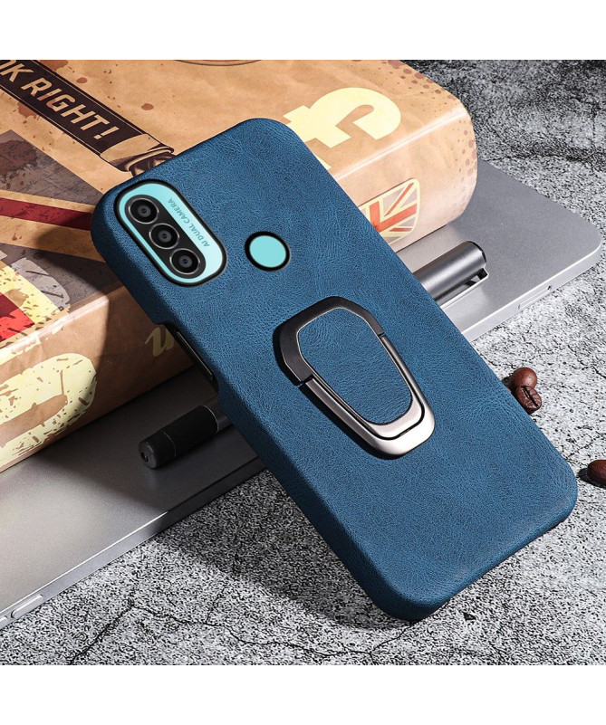 Coque Motorola Moto E20 / E30 / E40 imitation cuir avec support