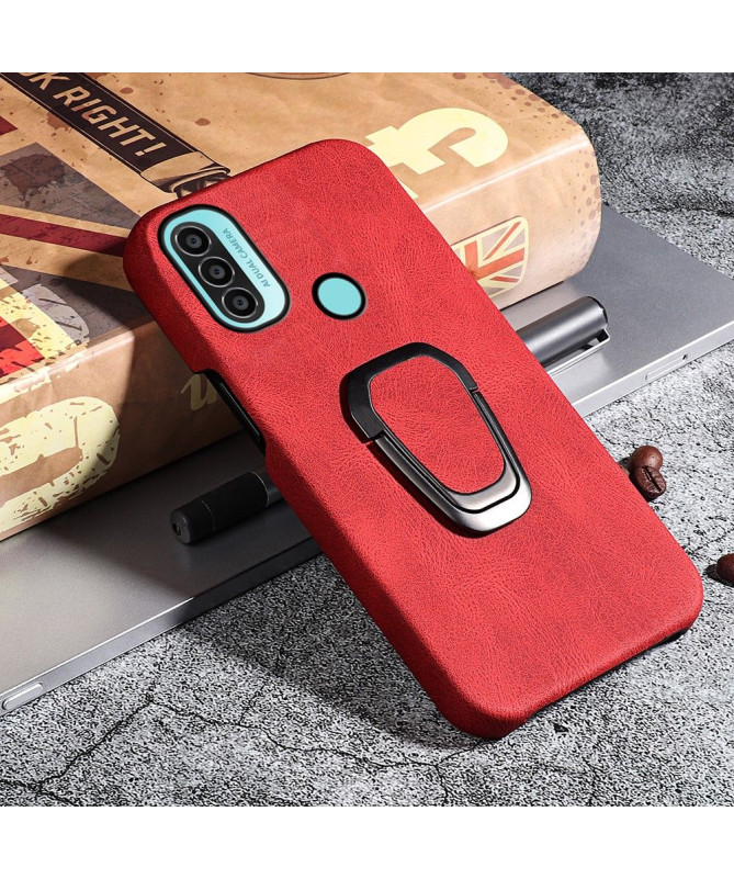 Coque Motorola Moto E20 / E30 / E40 imitation cuir avec support