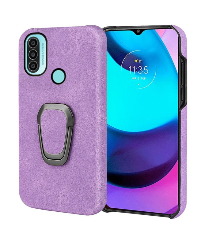 Coque Motorola Moto E20 / E30 / E40 imitation cuir avec support