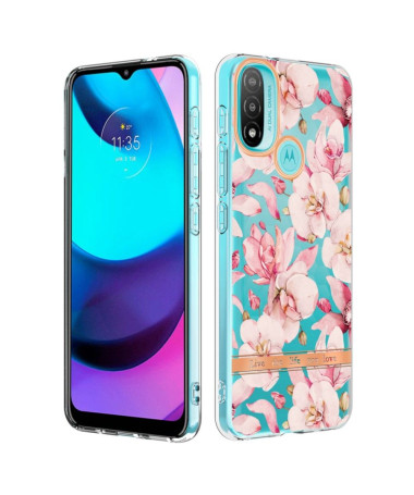 Coque Motorola Moto E20 / E30 / E40 Gardénia fleur rose