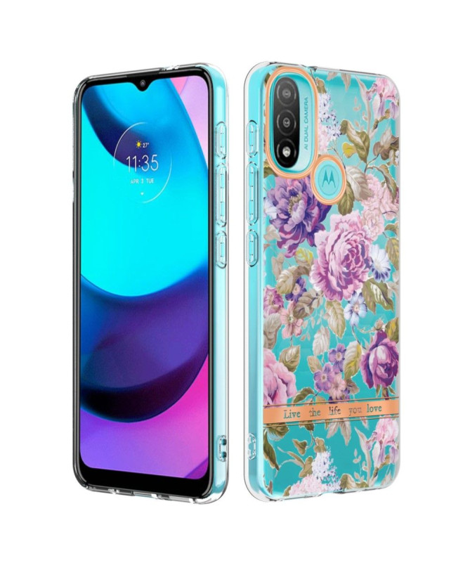 Coque Motorola Moto E20 / E30 / E40 La Pivoine violette