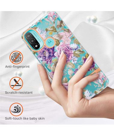 Coque Motorola Moto E20 / E30 / E40 La Pivoine violette