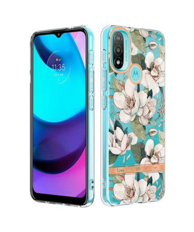 Coque Motorola Moto E20 / E30 / E40 Gardénia fleur blanche