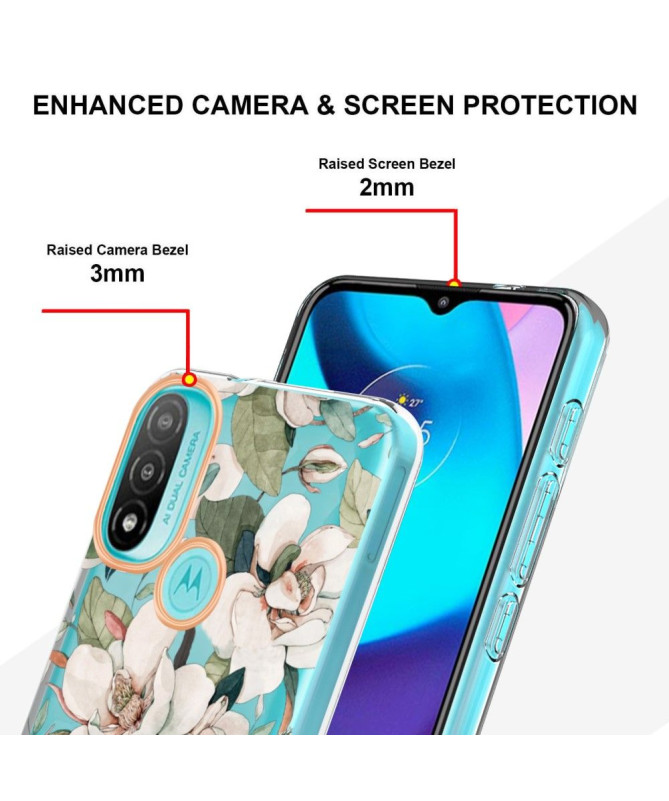 Coque Motorola Moto E20 / E30 / E40 Gardénia fleur blanche