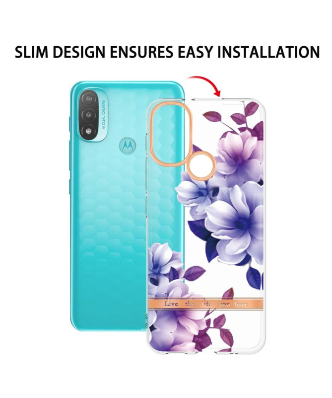 Coque Motorola Moto E20 / E30 / E40 Bégonia fleur
