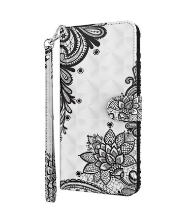 Housse Motorola Moto E20 / E30 / E40 fleurs dentelle