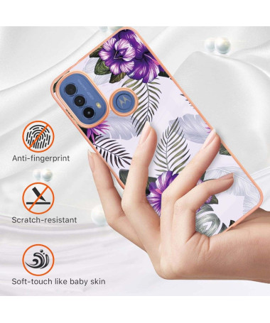 Coque Motorola Moto E40 / E30 / E20 Fleurs Exotiques