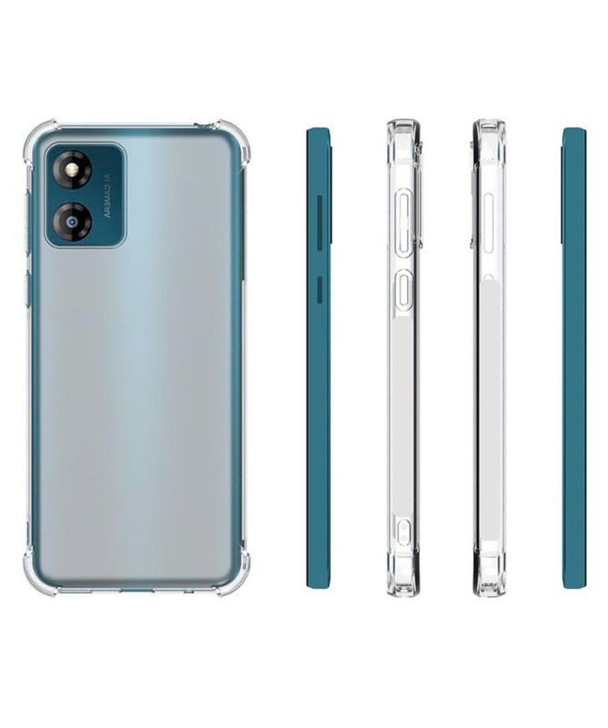 Coque Moto E13 transparente angles renforcés