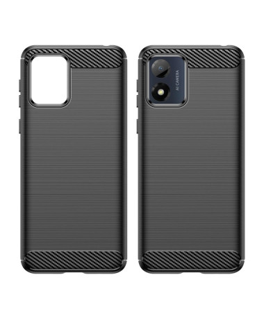 Coque Moto E13 effet brossé silicone