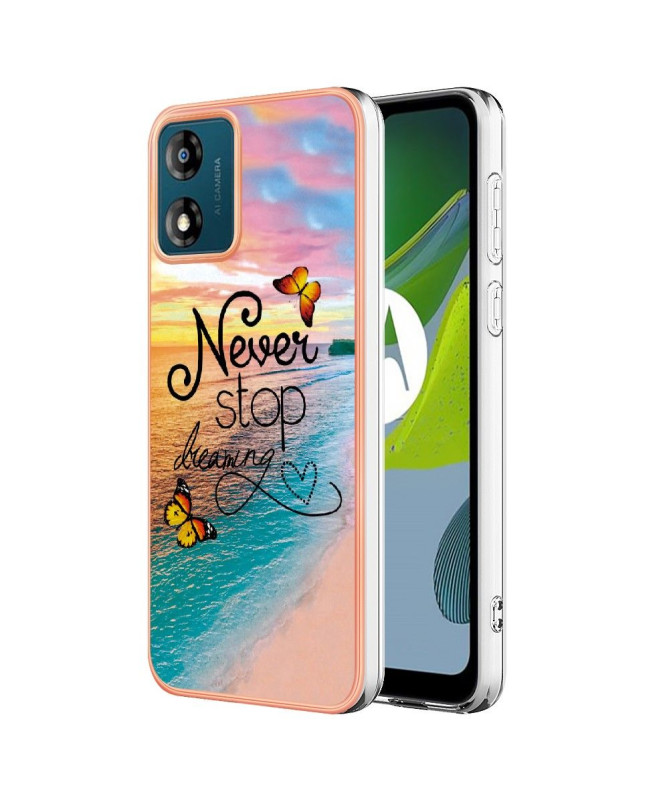 Coque Moto E13 Never Stop Dreaming