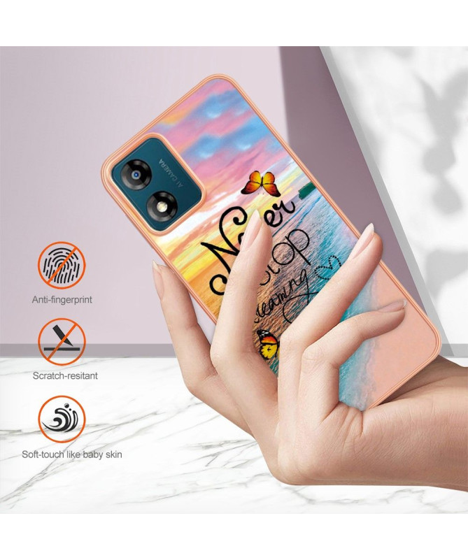 Coque Moto E13 Never Stop Dreaming