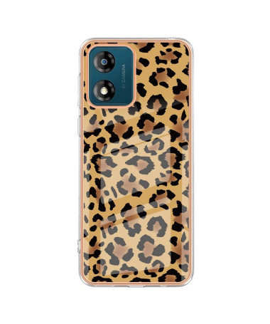 Coque Moto E13 Léopard