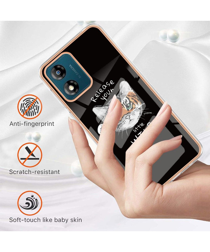 Coque Moto E13 Esprit Félin