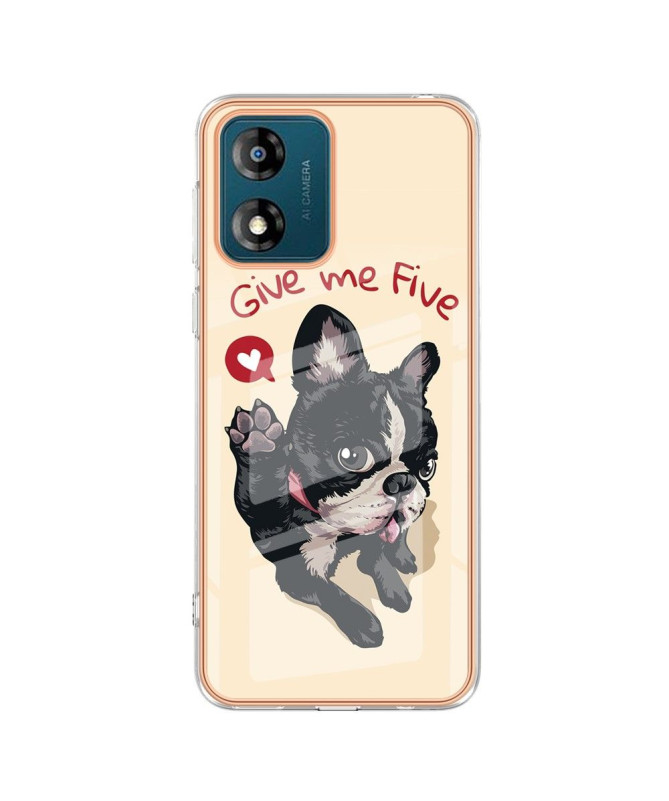 Coque Moto E13 Give Me Five Dog