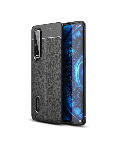 Coque Oppo Find X2 Pro Gel Finition Simili Cuir