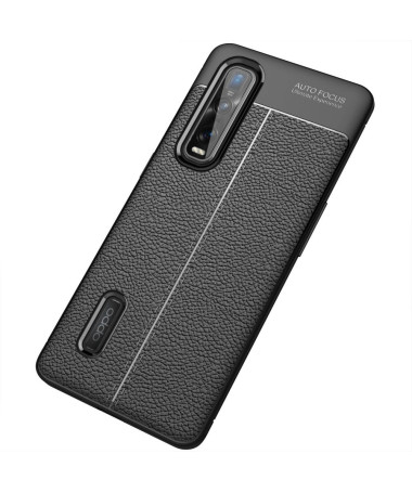 Coque Oppo Find X2 Pro Gel Finition Simili Cuir