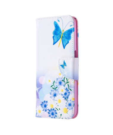 Étui Oppo A72 papillon et marguerites