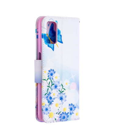 Étui Oppo A72 papillon et marguerites