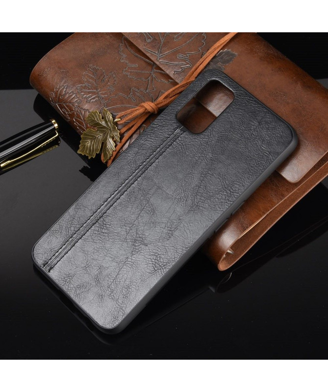 Coque Oppo A72 Effet Cuir Coutures