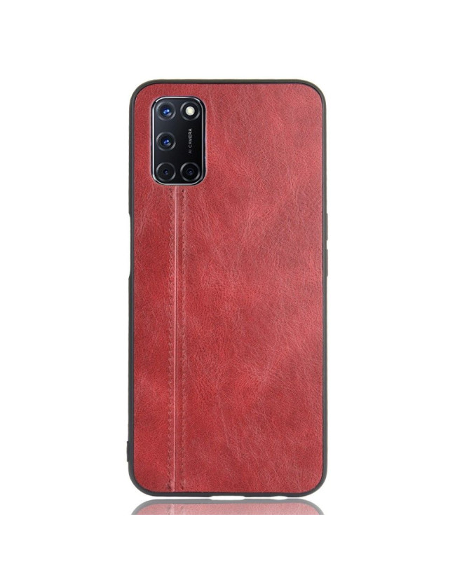 Coque Oppo A72 Effet Cuir Coutures