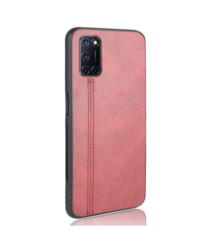 Coque Oppo A72 Effet Cuir Coutures