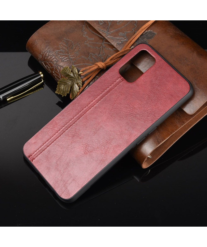 Coque Oppo A72 Effet Cuir Coutures