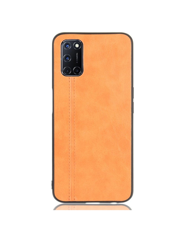 Coque Oppo A72 Effet Cuir Coutures