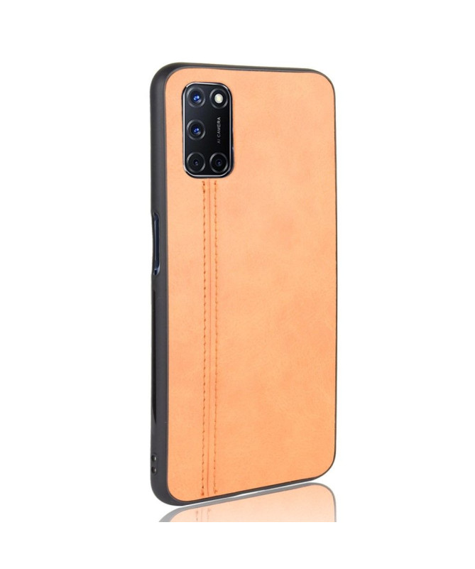 Coque Oppo A72 Effet Cuir Coutures