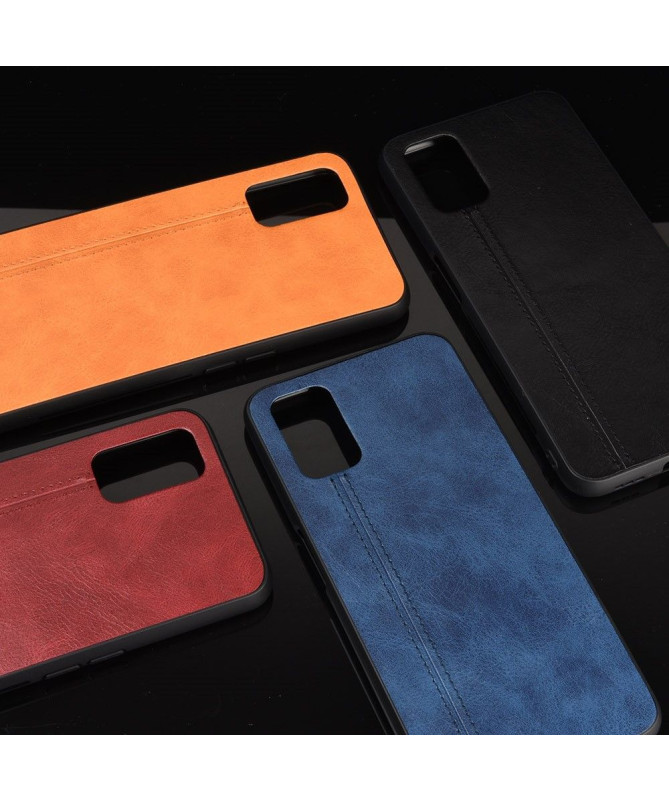 Coque Oppo A72 Effet Cuir Coutures