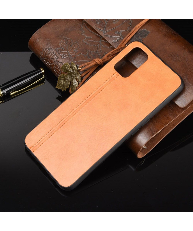 Coque Oppo A72 Effet Cuir Coutures