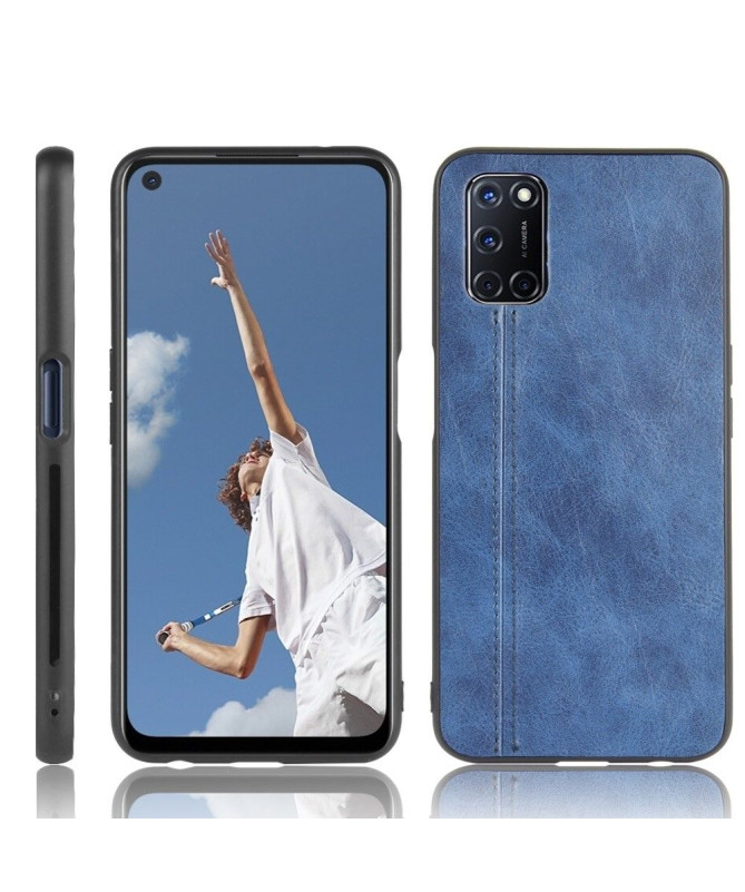 Coque Oppo A72 Effet Cuir Coutures