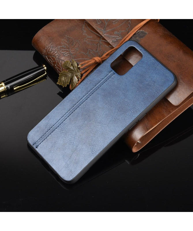 Coque Oppo A72 Effet Cuir Coutures