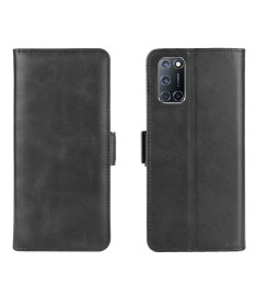 Housse Oppo A72 revêtement simili cuir mat