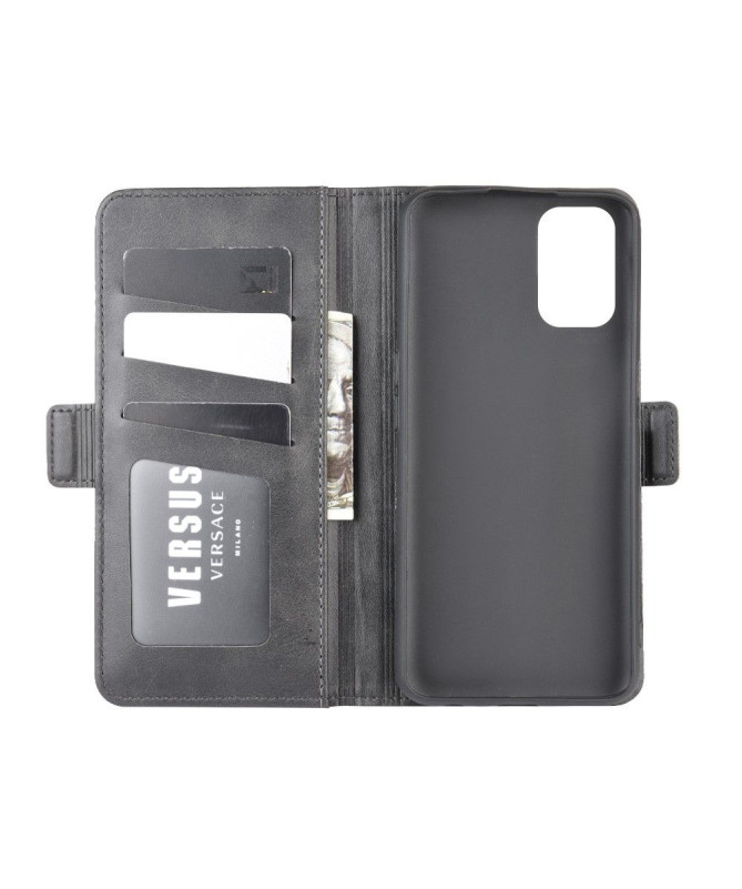 Housse Oppo A72 revêtement simili cuir mat