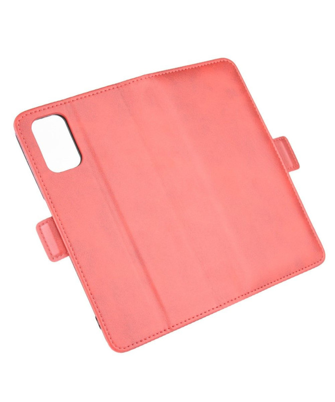 Housse Oppo A72 revêtement simili cuir mat