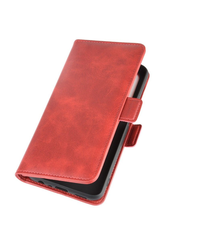 Housse Oppo A72 revêtement simili cuir mat